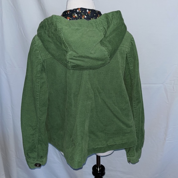 Anthropologie Elevenses Corduroy Toggle Hooded Jacket - Picture 4 of 6